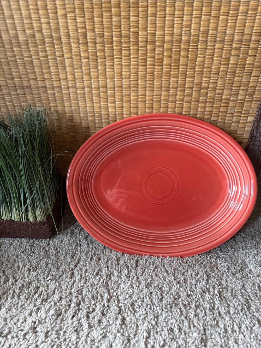 🆕Homer Laughlin FIESTA: Persimmon Oval/Enchilada Plate - NWOT